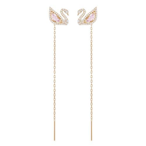 5469990 Swarovski Küpe Dazzling Swan:Pe Lng Czmo/Ros