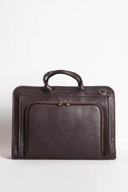 GD 4063 Hakiki Deri Erkek Evrak Çantası KAHVERENGİ