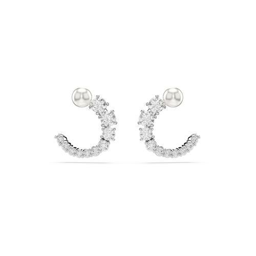 5692260 Swarovski Küpe Matrıx:Pe Stud Cırcle Whıte/Rhs