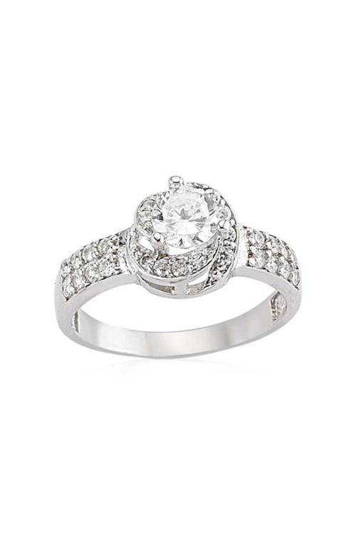 Gümüş Tek Taş Kadın Yüzük