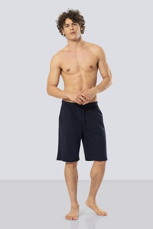 Modal Bermuda Tek Alt Siyah