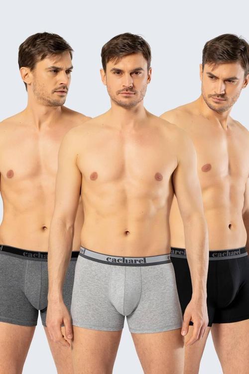 Erkek Mavi 3lü Boxer