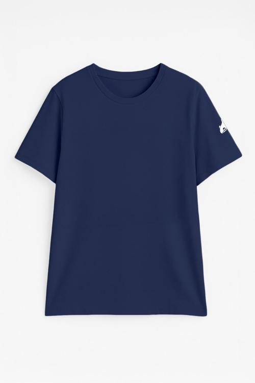 Erkek Bisiklet Yaka Basic Düz Kısa Kollu Gri T-shirt