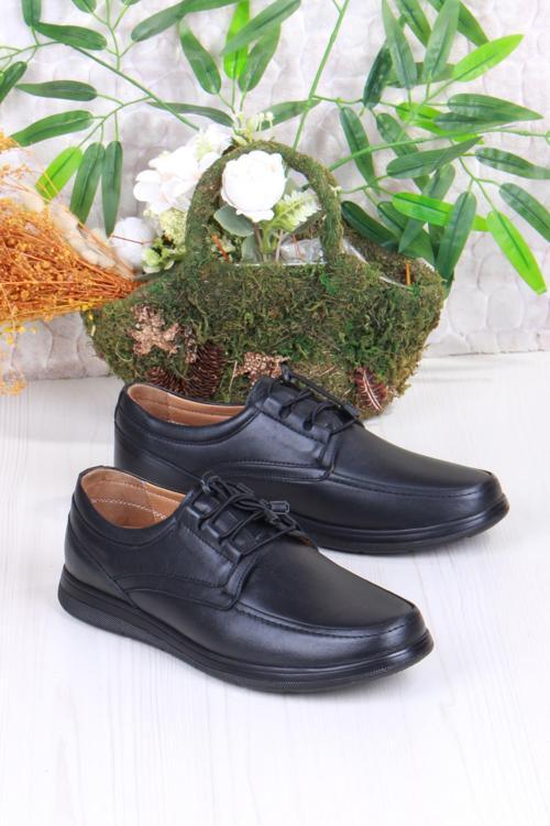 42225 Comfort Rahat Esnek Lastik Bağçıklı Hakiki Deri Erkek Ayakkabı