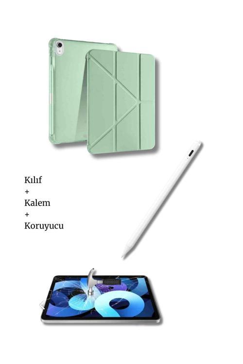 iPad A16 11. Nesil ve 10. Nesil A3355 A2757 Uyumlu Tablet Kılıfı Tablet Kalemi Ekran Koruyucu Set