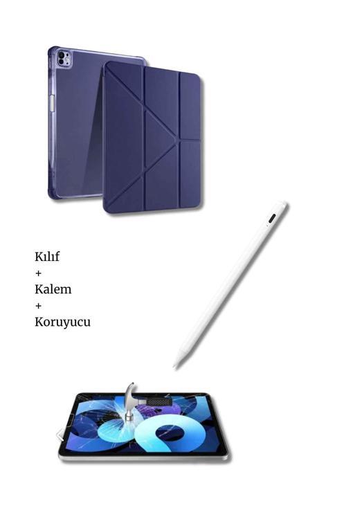 iPad Air 13" M2 M3 A3270 A3271 A2899 A2903 Çip Uyumlu Tablet Kılıfı Tablet Kalemi ve Ekran Koruyucu