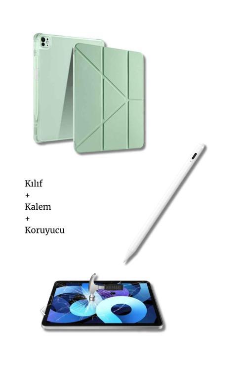 iPad Air 13" M2 M3 A3270 A3271 A2899 A2903 Çip Uyumlu Tablet Kılıfı Tablet Kalemi ve Ekran Koruyucu