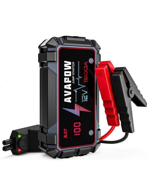 A07 12800Mah 1500A Jump Starter Taşınabilir Akü Takviye Kiti (Powerbank-Qc3.0)