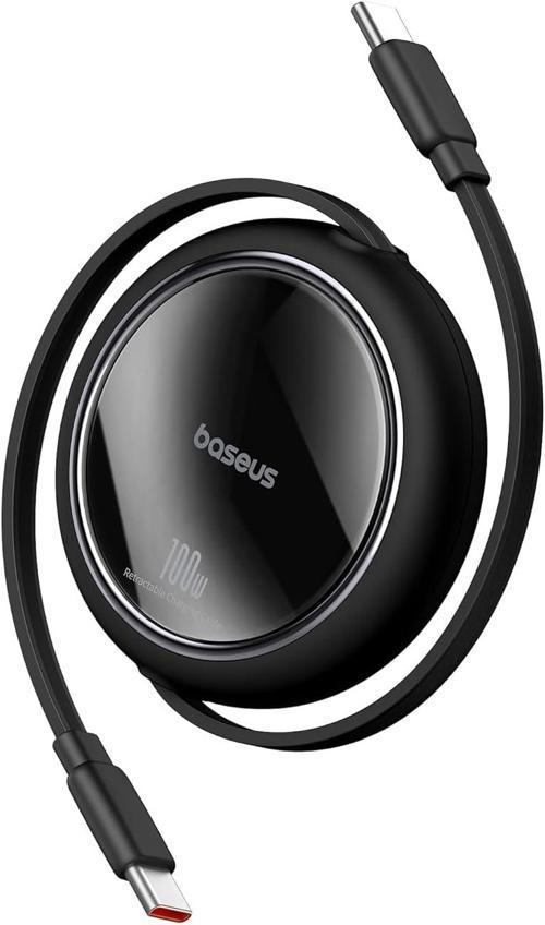 P10364500113-00 Free2 Pull Mini Kablolu Usb-C 100W Şarj Kablosu Siyah