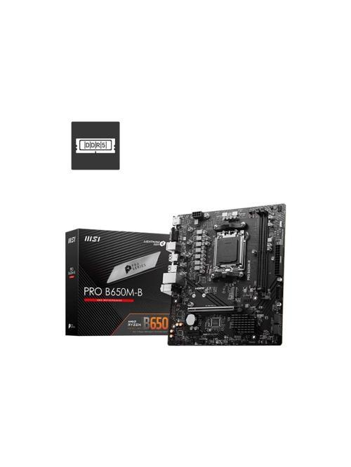 Msi Pro B650M-B 6800Mhz(Oc) Rgb M.2 Am5 Ddr5 Matx Anakart