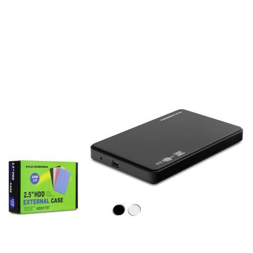 Hdx1757 Hdd Kutu Usb2.0 Plastik Sata 2.5" Siyah - Beyaz (Boş Kutu)