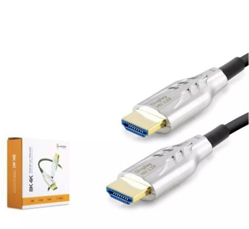Hdx2051 Hdmi Kablo Pvc 8K 60Hz 2.1V Optic Od8.0 50 Metre Siyah