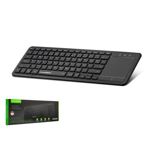Hdx2505 Bluetooth + Wireless Klavye + Touch Pad Q Siyah