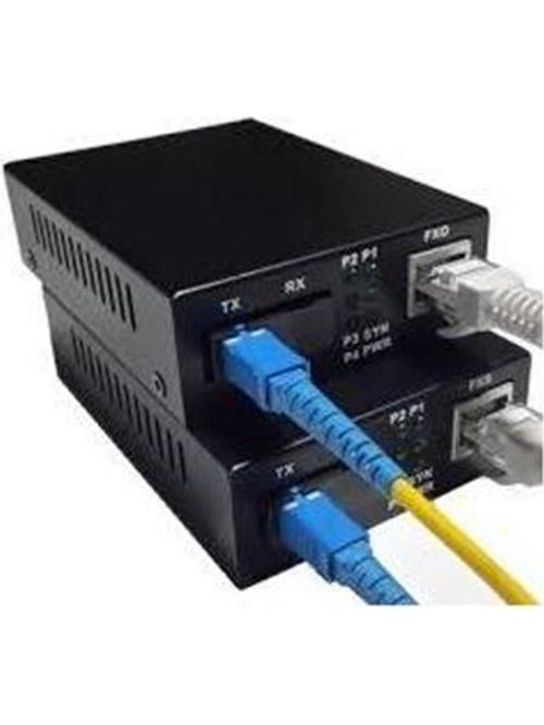 Media Converter Single Mode 10-100-1000 3 Km Only Sc-Sx Tx-A-B-Kitset