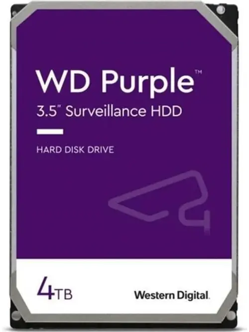 4Tb 3.5 Purple Wd43Purz Sata3 5400Rpm 64Mb 7-24 Guvenlık Harddisk