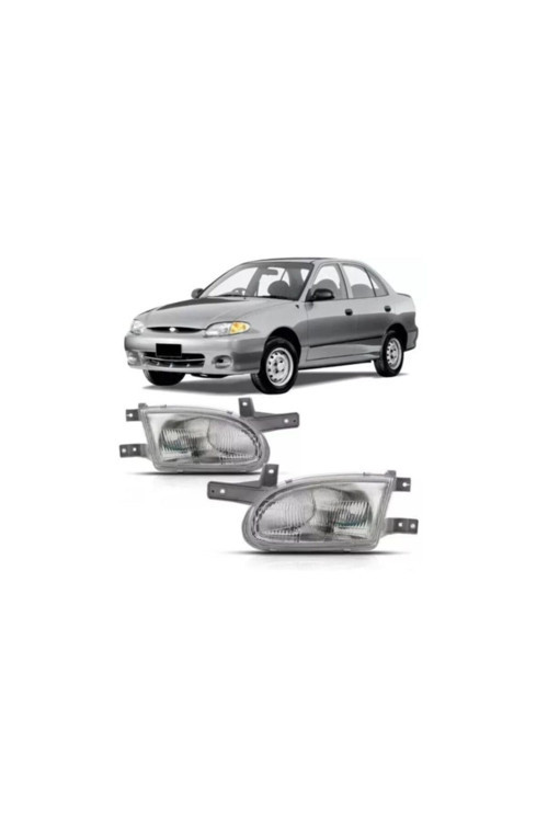 Hyundai Accent Yumurta Kasa Sağ + Sol Ön Far Takımı 1998--2000 Uyumlu