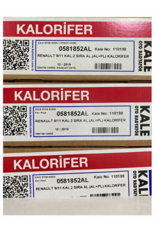 7701027040- 0581852Al Kalorifer Radyatoru R9-R11