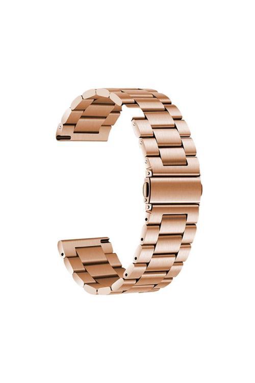 20068310 Samsung Galaxy Watch 46Mm İle Uyumlu Kordon Ayarlanabilir Baklalı Metal Kordon