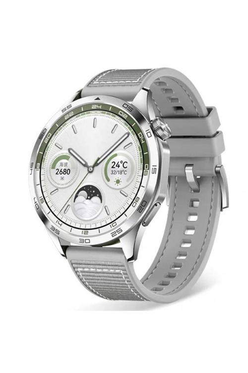 20068310 Samsung Galaxy Watch 46Mm İle Uyumlu Spor Örgü Desenli Dikişli 22Mm Silikon Kordon