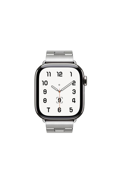 20068310 Apple Watch Series 10 46Mm Uyumlu Dayanıklı Metal Şerit Tasarım Kordon