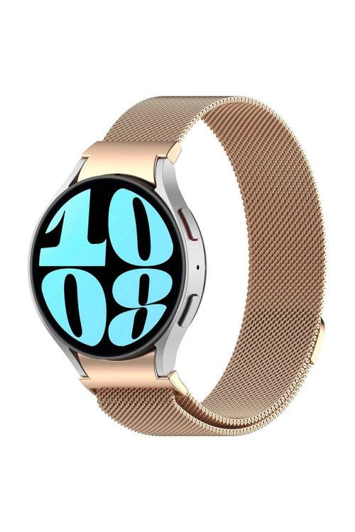 20068310 Samsung Galaxy Watch 6 Classic 40Mm İle Uyumlu Metal Tel-Örgü İşlemeli Kordon