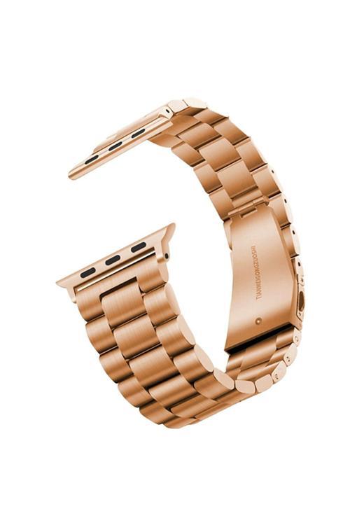 20068310 Apple Watch 7/8/9 45Mm İle Uyumlu Kordon Ayarlanabilir Baklalı Metal Kordon