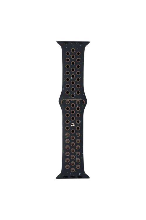 20068310 Apple Watch Seri 4/5/6/Se (1.Nesil)/Se 40Mm Uyumlu Kordon Yeni Seri 2023 Silikon Strap Kayış Siyah