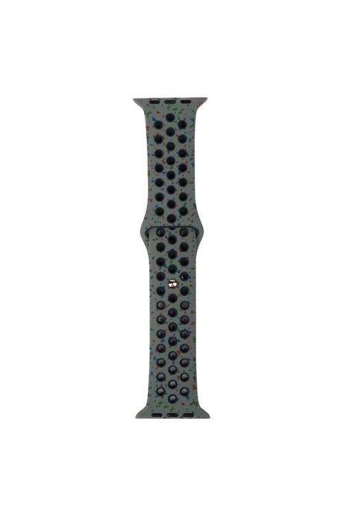 20068310 Apple Watch Seri 4/5/6/Se (1.Nesil)/Se 44Mm Uyumlu Kordon Yeni Seri 2023 Silikon Strap Kayış Haki