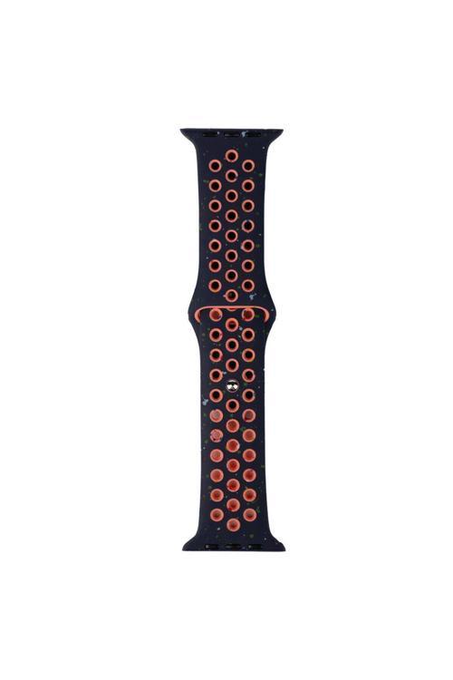 20068310 Apple Watch Seri 7/8/9 45Mm Uyumlu Kordon Yeni Seri 2023 Silikon Strap Kayış Lacivert