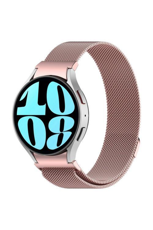 20068310 Samsung Galaxy Watch 6 Classic 44Mm İle Uyumlu Metal Tel-Örgü İşlemeli Kordon