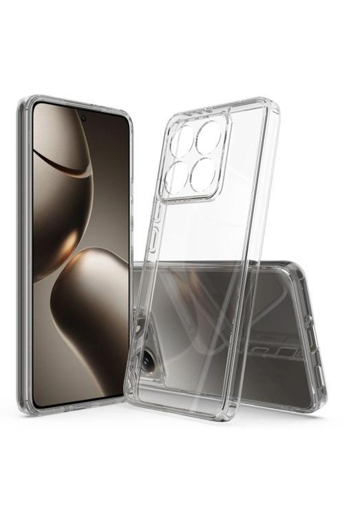 20068310 Xiaomi Mi 14T Pro İle Uyumlu Kılıf Şeffaf Kamera Korumalı Esnek Silikon Telefon Kılıfı Kapak