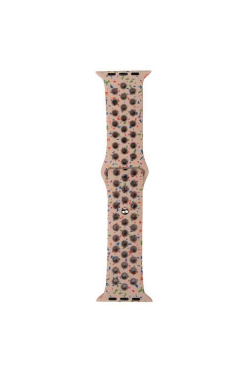 20068310 Apple Watch Seri 1/2/3 38Mm Uyumlu Kordon Yeni Seri 2023 Silikon Strap Kayış Krem