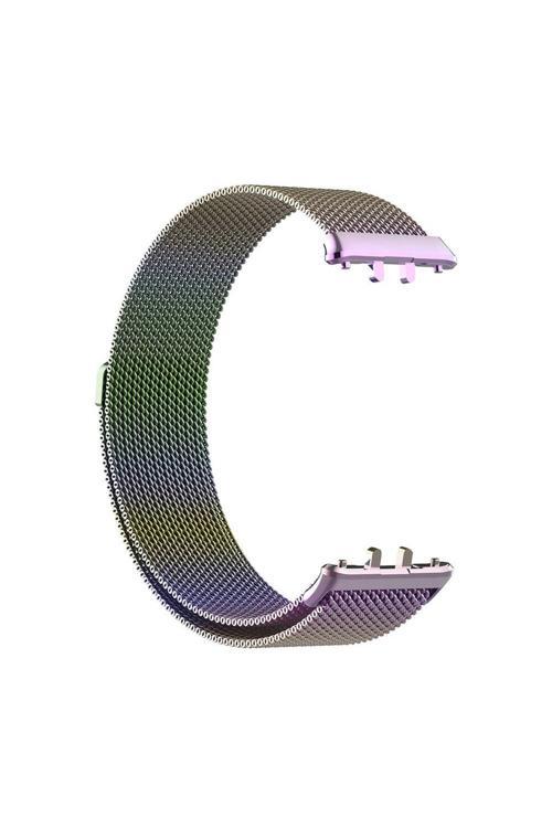 20068310 Samsung Galaxy Fit 3 İle Uyumlu Metal Tel-Örgü İşlemeli Kordon