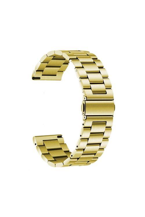 20068310 Samsung Galaxy Gear S3 İle Uyumlu Kordon Ayarlanabilir Baklalı Metal Kordon