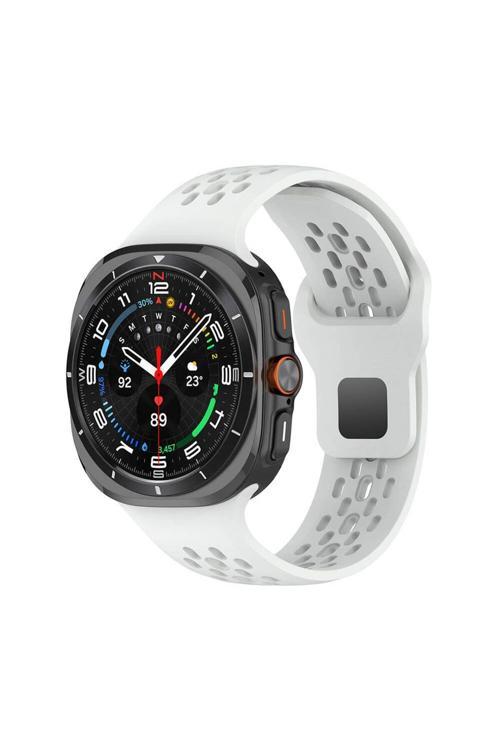 20068310 Samsung Galaxy Watch Ultra 47Mm İle Uyumlu Delikli Tasarım Silikon Kordon
