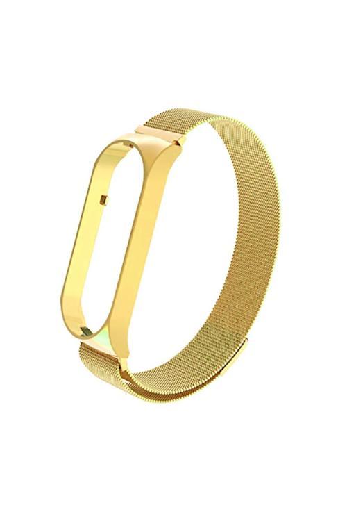 20068310 Xiaomi Mi Band 6 İle Uyumlu Metal Tel-Örgü İşlemeli Kordon