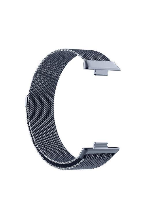 20068310 Huawei Watch Fit 3 İle Uyumlu Metal Tel-Örgü İşlemeli Kordon