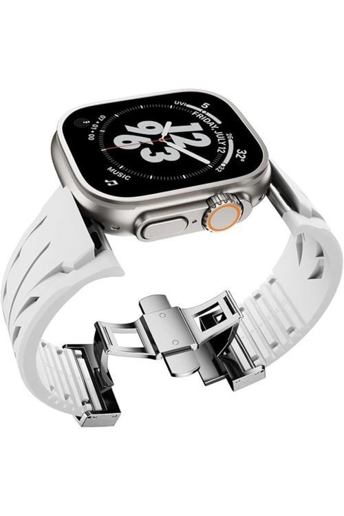 20068310 Apple Watch Ultra / Watch Ultra 2 49Mm Uyumlu Yüksek Kalite Tpu Silikon Kordon Kayış