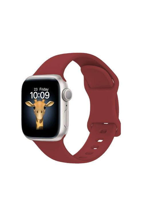 20068310 Apple Watch Series 1/2/3 38Mm Uyumlu Yumuşak Hafif Silikon Kordon Kayış