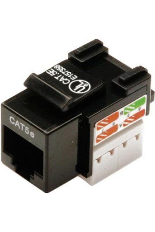 Digitus Cat-5E Keystone Jack, Zırhsız (Unshielded), Rj45, Siyah Renk