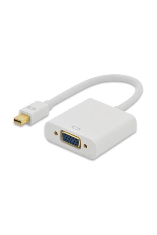 Displayport - Vga Adaptör Kablosu, Dp Erkek- Hd15 Dişi, 0.15 Metre, Dp 1.1A Uyumlu, Ul, Beyaz