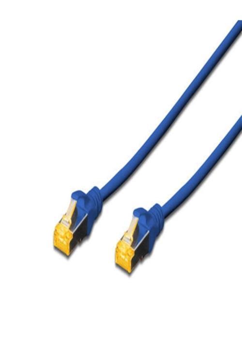 Dıgıtus Dk-1644-A-010/B 1Mt S/Ftp Cat6A Patch Kablo Mavi Halogenfree, Cu, Awg 26/7