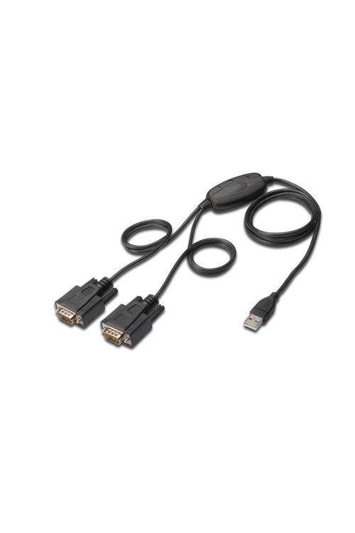 Digitus Usb 2.0 - 2 X Rs232 (Seri) Çevirici Kablosu, 1.5 Metre