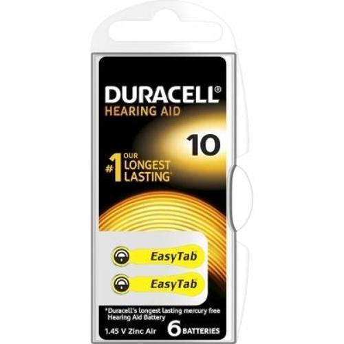 Duracell 10 İşitme Cihazı Kulak Pili 6 Parça  Kutu