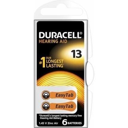 Duracell 13 İşitme Cihazı Kulak Pili 6 Parça  Kutu