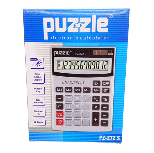 12 Haneli Hesap Makinesi Pz-272s