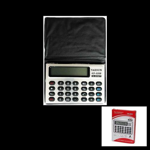 12 Haneli Mini Cep - Kılıflı Hesap Makinesi6.6x1.9x9.3cm Ts-520b