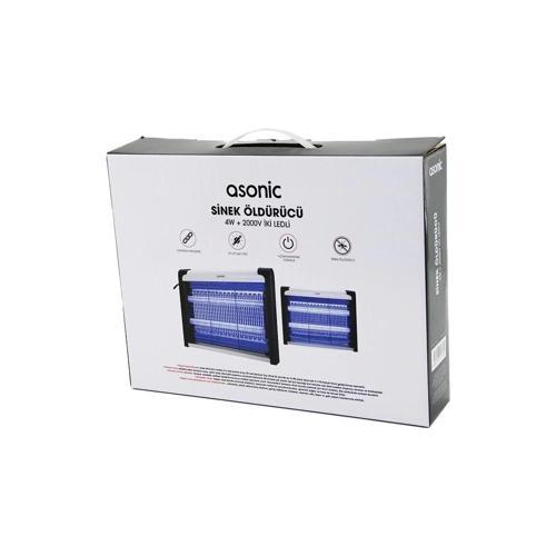 2 Ledli Sinek Öldürücü Cız Makine 4w - 2000v 30m2 Etkinlik Alanı As-a28