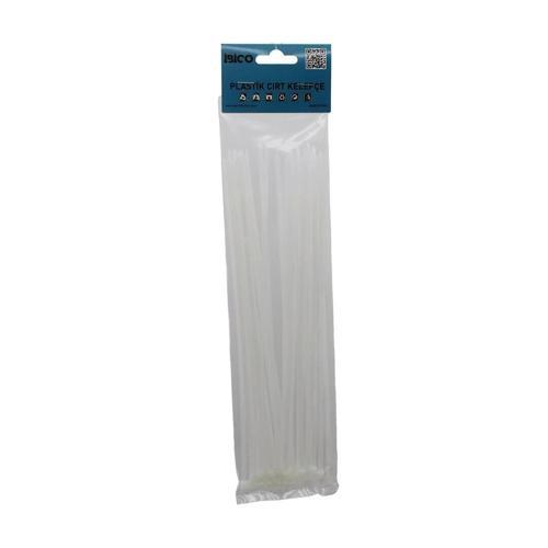 25pcs   Beyaz   3.6x250mm  Plastik Cırt Kelepçe