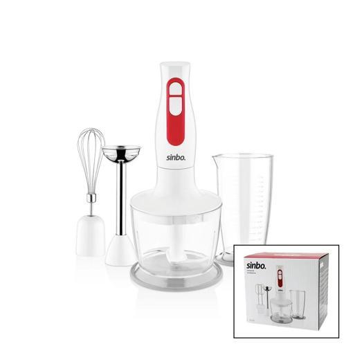 Turbo El Blender Seti Doğrayıcı- Mikser- Blender 2 Kademe Hız 600ml Hazne - 700ml Ölçü Kabı Shb-3100